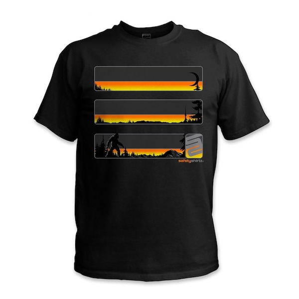Stealth Sasquatch Reflective High Visibility Tee, Black, 2XL